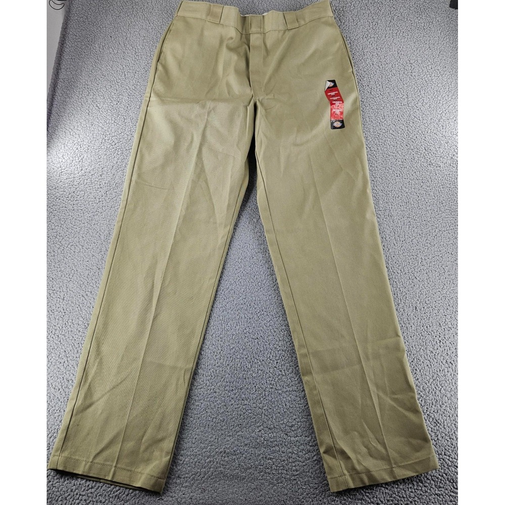 Dickies Chino Pants Mens 36x36‎ Biege Khaki Original Fit Dress Pant 874